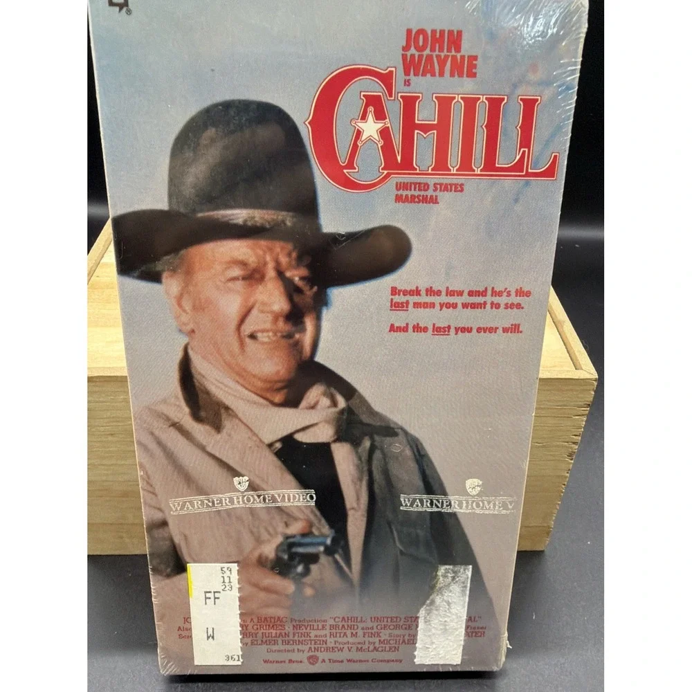 Cahill (VHS Tape) John Wayne‎ Western Warner Home Video - NEW